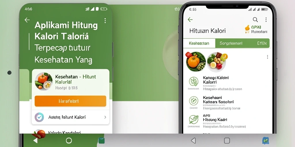 Antarmuka pengguna API66 yang intuitif untuk menghitung kalori.