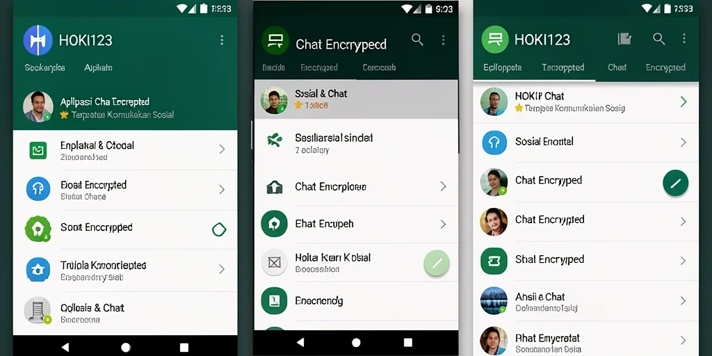 Tampilan antarmuka HOKI123 yang sederhana dan modern untuk chat aman.