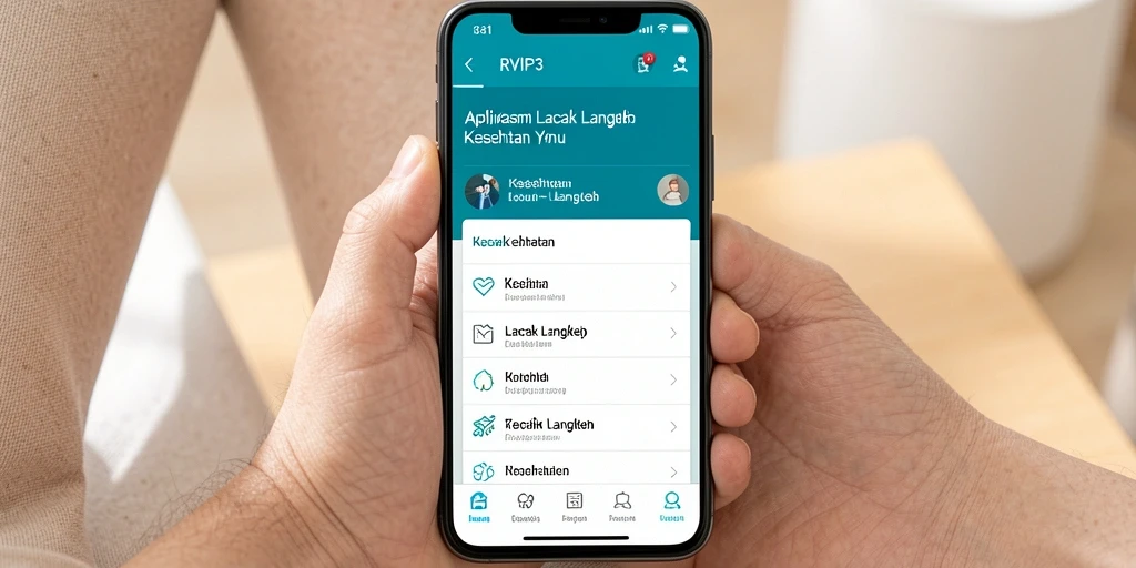 Tampilan antarmuka RVIP3 yang menampilkan pelacakan langkah dengan jelas.